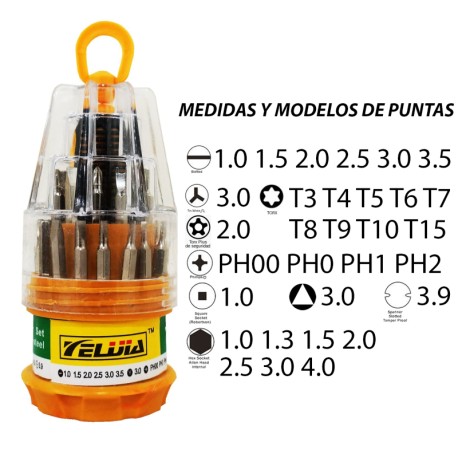 TELIJIA TE-6036 KIT DESARMADORES 31-1