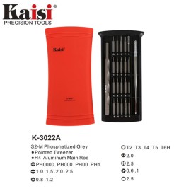 KAISI K-3022A KIT DESARMADORES 22-1 CON ESTUCHE